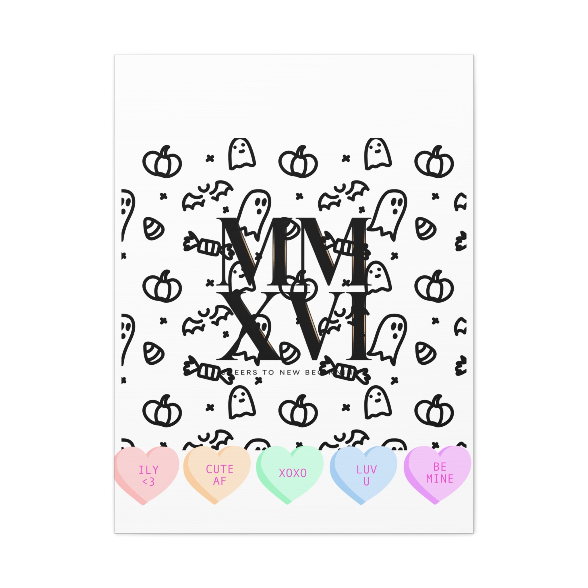 MMXXVI Roman Numerals Canvas | 2026 Roman Poster, NYE New Year Décor