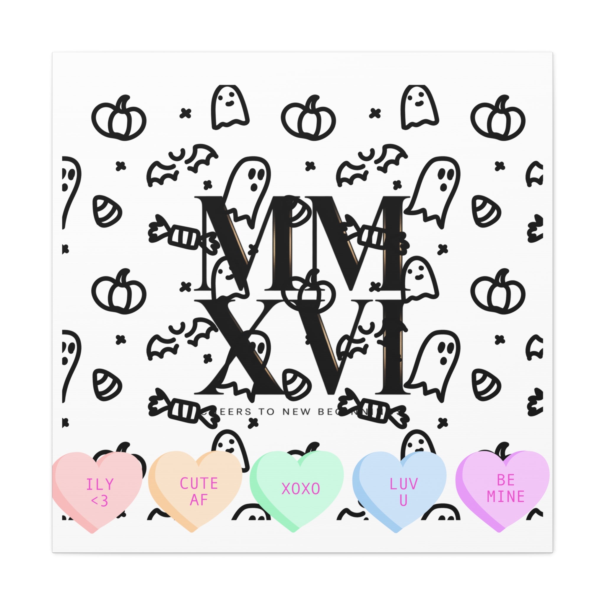 MMXXVI Roman Numerals Canvas | 2026 Roman Poster, NYE New Year Décor