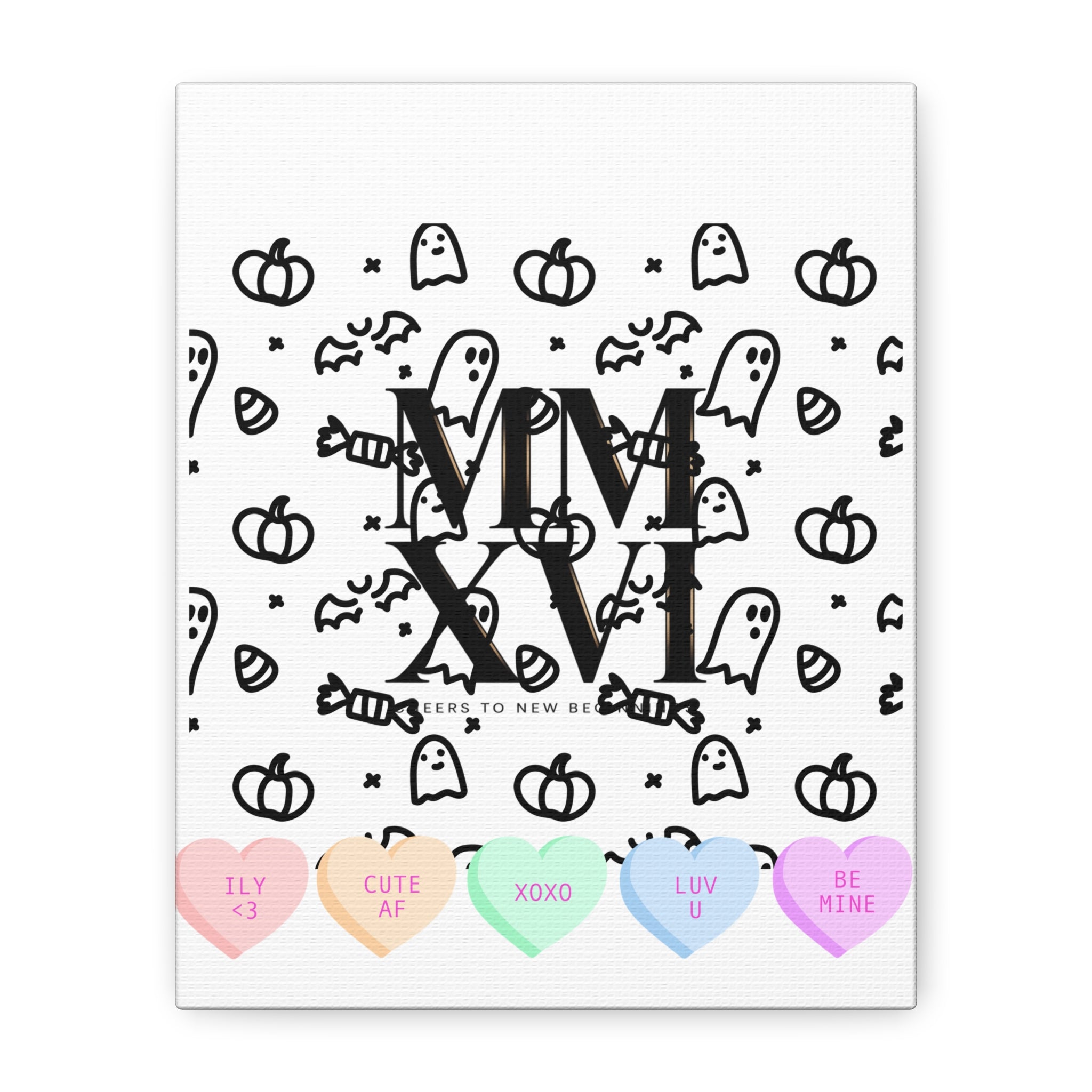 MMXXVI Roman Numerals Canvas | 2026 Roman Poster, NYE New Year Décor