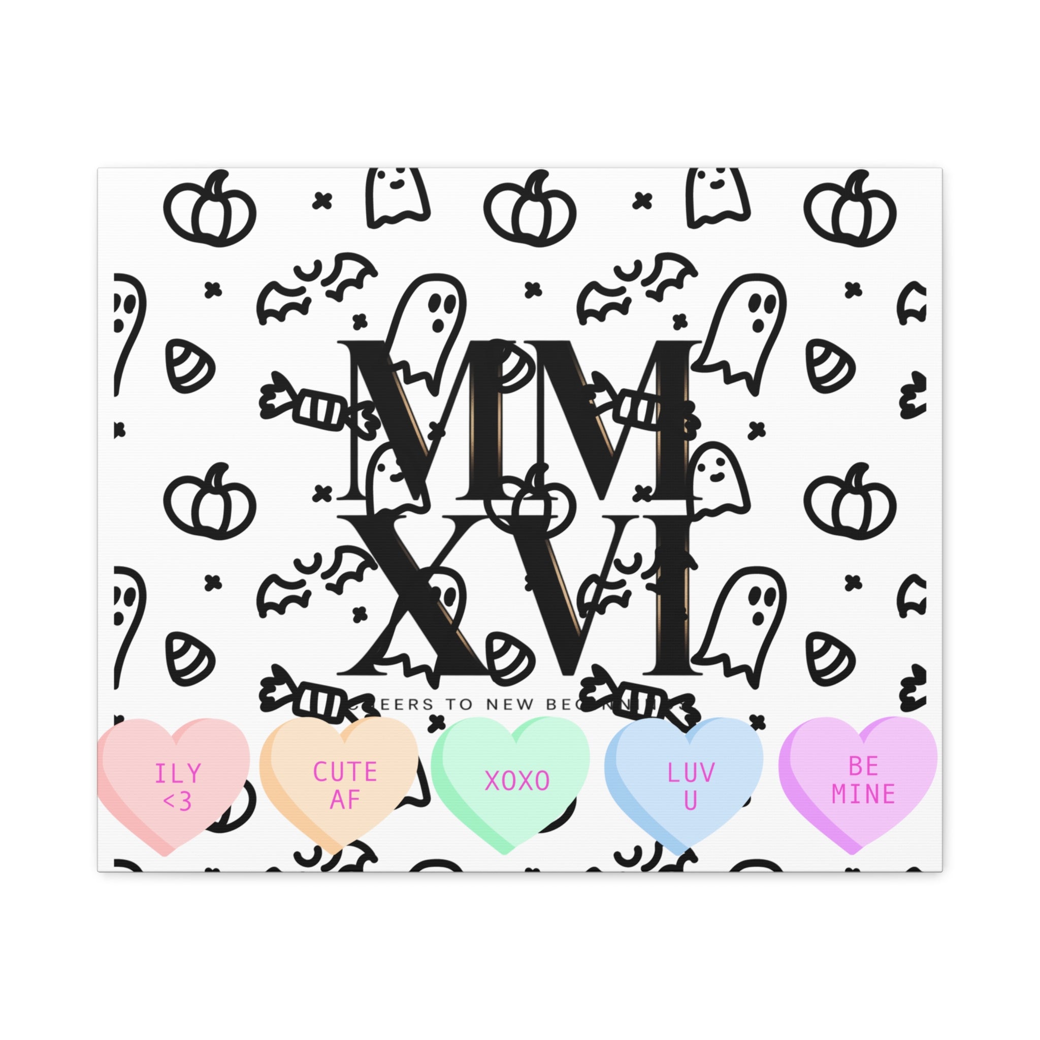 MMXXVI Roman Numerals Canvas | 2026 Roman Poster, NYE New Year Décor