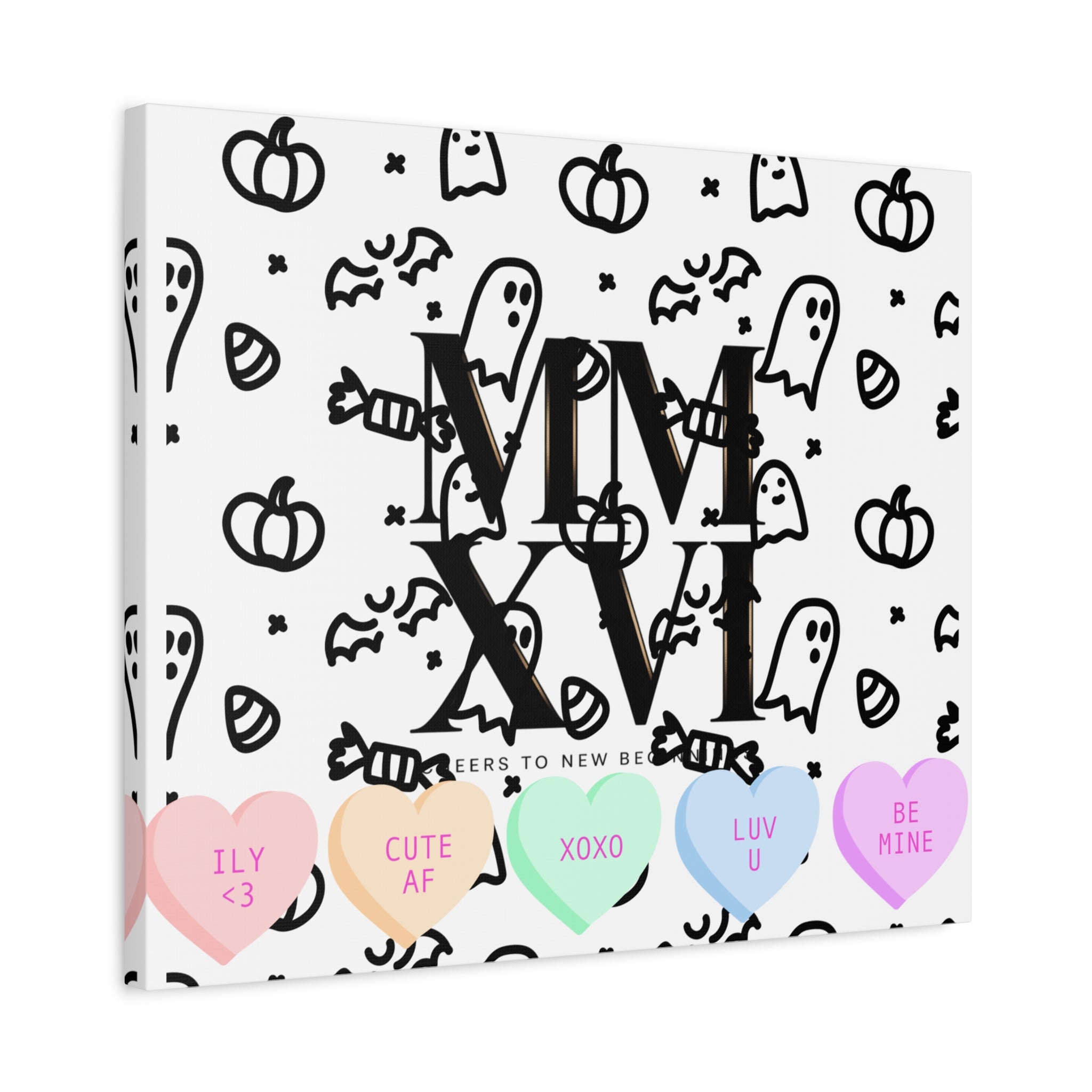 MMXXVI Roman Numerals Canvas | 2026 Roman Poster, NYE New Year Décor