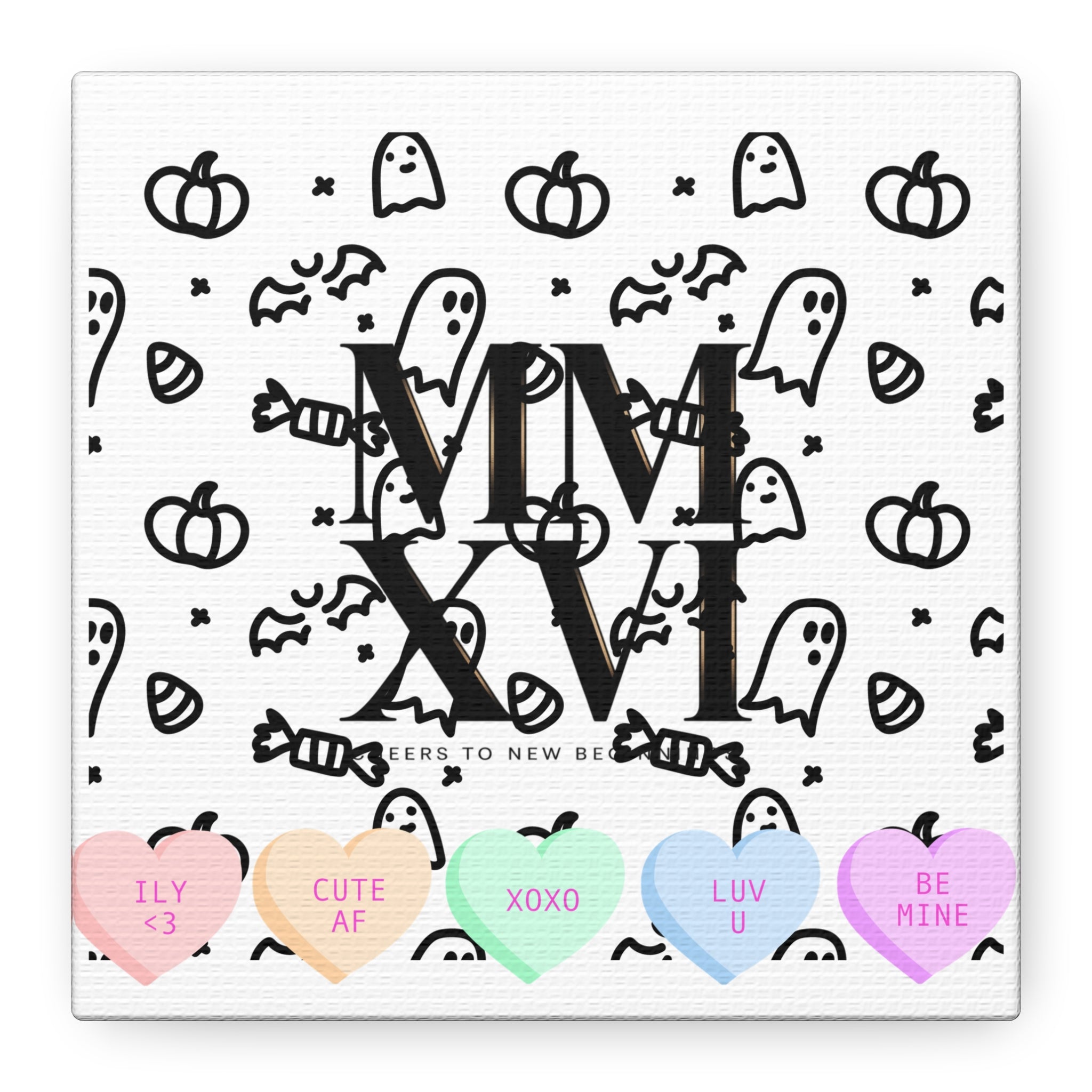 MMXXVI Roman Numerals Canvas | 2026 Roman Poster, NYE New Year Décor