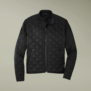 Quilted Full-Zip Jacket – Olive Embroidered Minimal personilized Logo