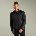 Quilted Full-Zip Jacket – Olive Embroidered Minimal personilized Logo