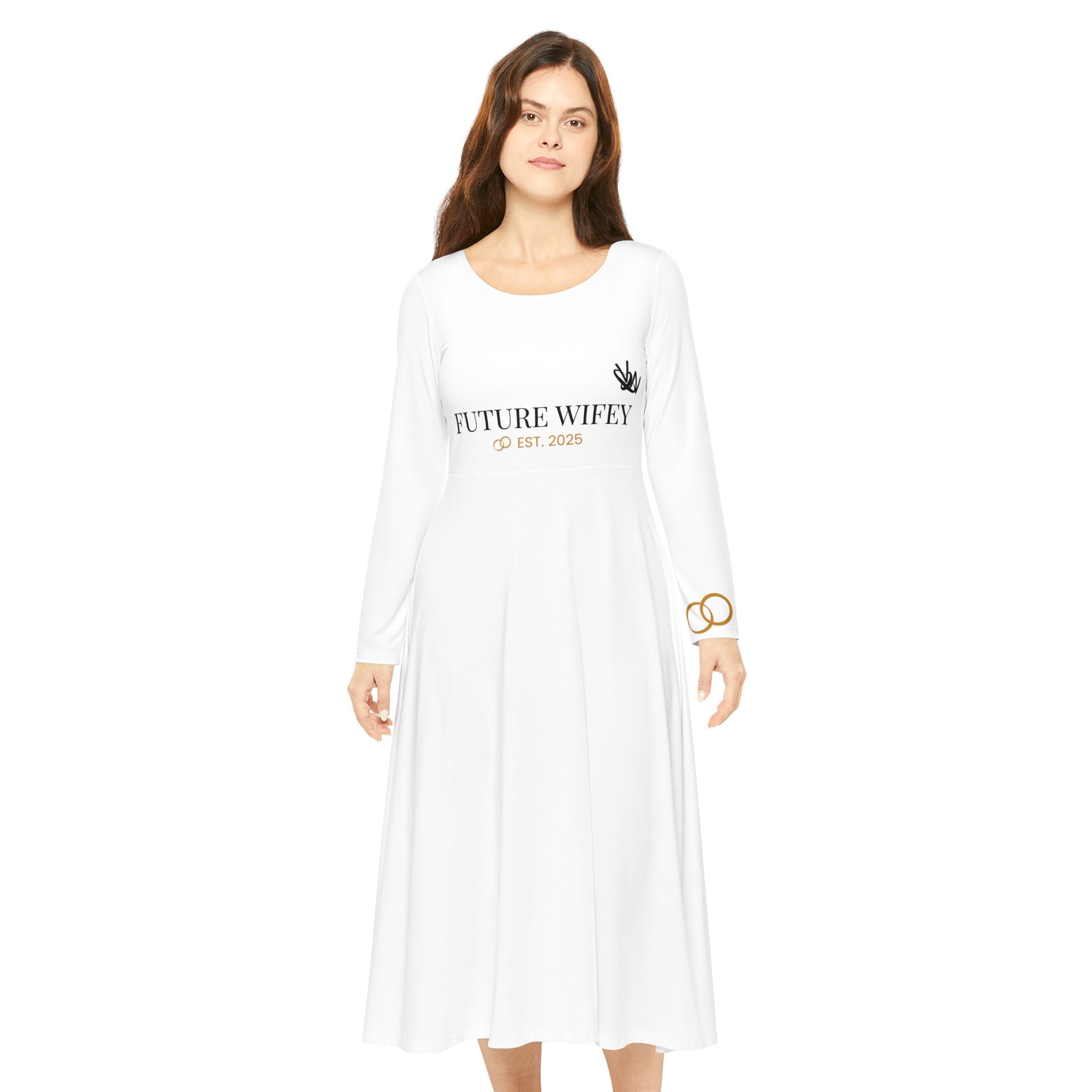 Future Wifey Long Sleeve Dance Dress — Bridal Bachelorette Party Dress (Est. 2025)