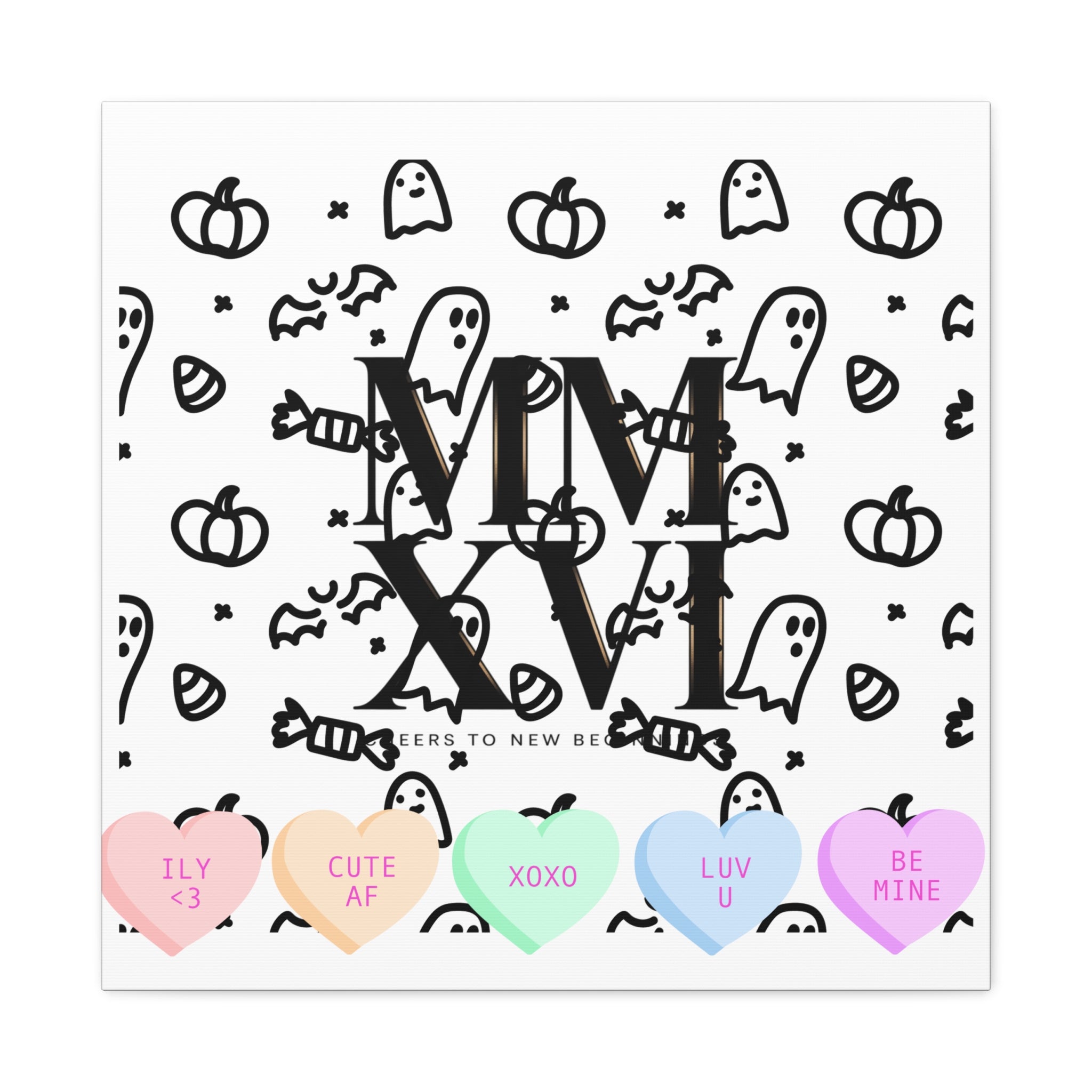 MMXXVI Roman Numerals Canvas | 2026 Roman Poster, NYE New Year Décor